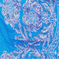 Top Material Dyed Plain Blue Rayon Embroidery Fabrics